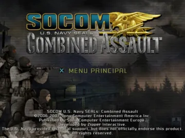 SOCOM - U.S. Navy SEALs - Combined Assault screen shot title